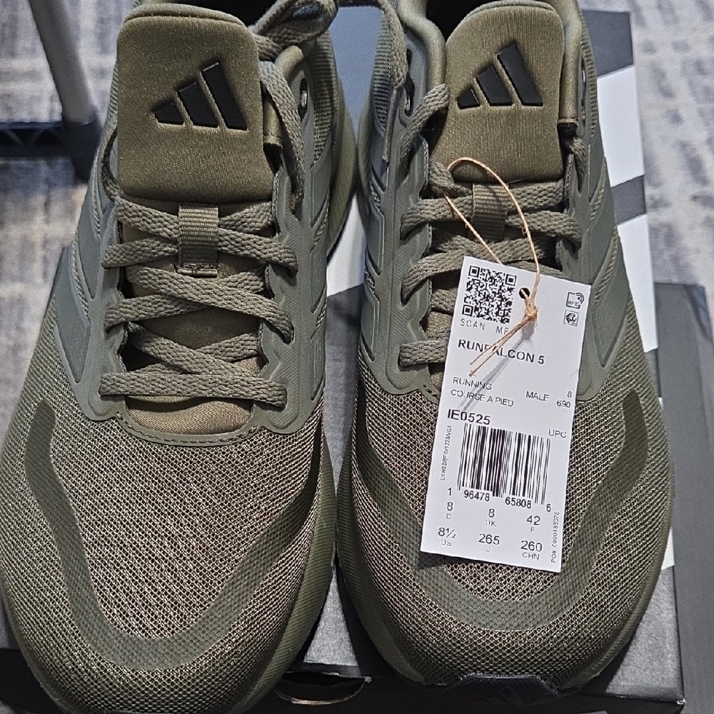 Adidas Men's Green Athletic Shoes